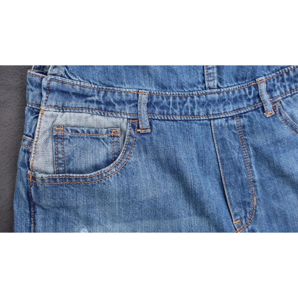 GAP denim overalls girls size XXL Inseam 28”. Unique and Distressed